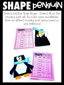 Digital and Printable Shape Penguin 4