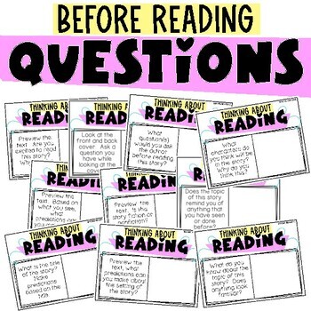 Digital and Printable Thinking About Reading: 50 Book Questions - Amy ...