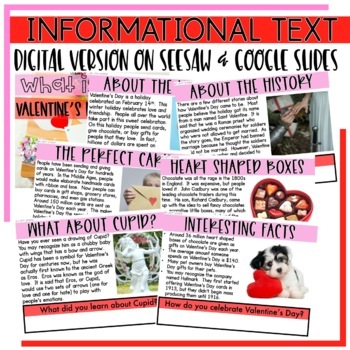 Digital and Printable Valentines Day Reading Activities 2