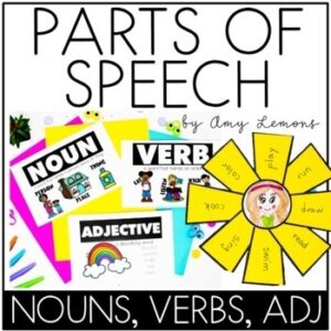 Parts of Speech Nouns Adjectives and Verbs1