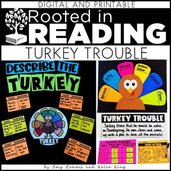 Rooted in Reading Digital and Printable Turkey Trouble Thanksgiving Activities 1