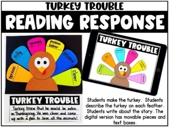 Rooted in Reading Digital and Printable Turkey Trouble Thanksgiving Activities 4