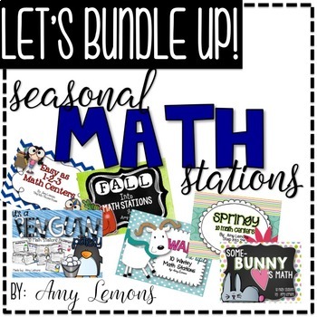 Seasonal Math Stations THE BUNDLE 1