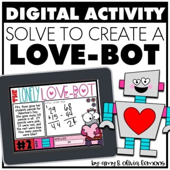 Solve to Create Digital for Valentines Day Love Robot SEESAW GOOGLE PPT 1