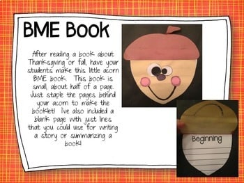 Thanksgiving Reading and Book Activities 3