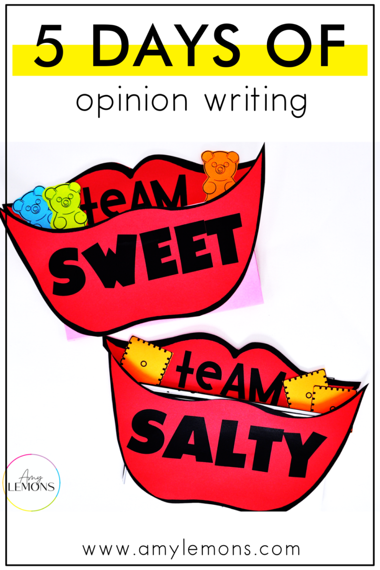 Here's how to teach kids to write an opinion with 5 days of opinion writing activities and teaching strategies.
