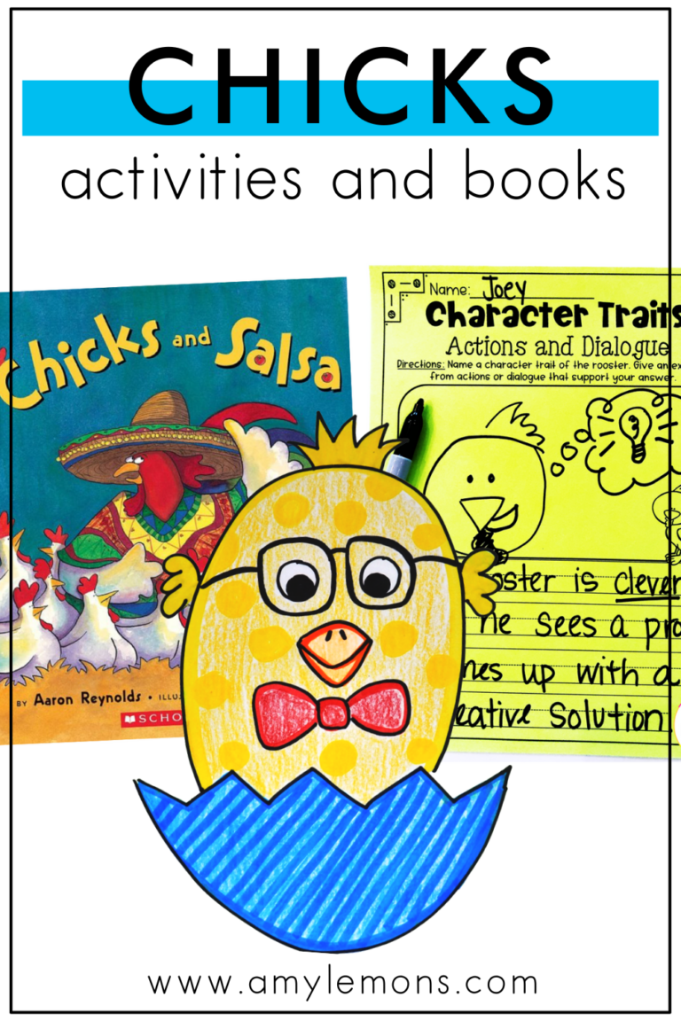 chick activities and picture books with free printables