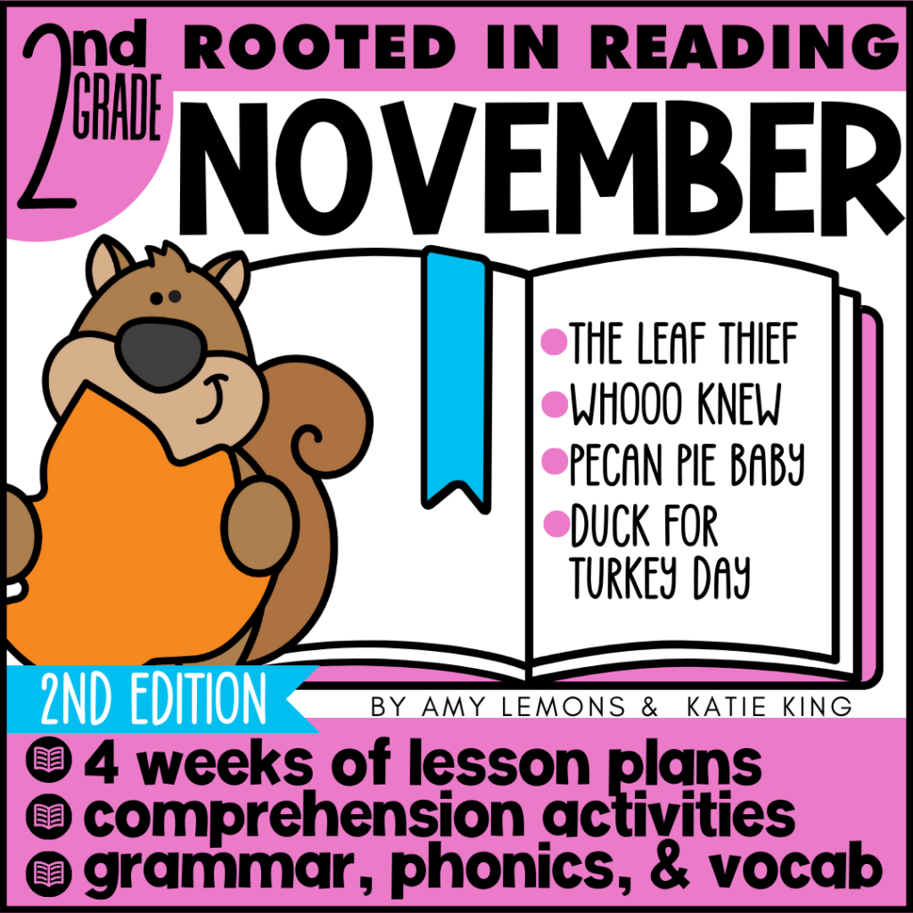 Rooted in Reading 2nd Grade for November Reading Comprehension Lesson Plans {2nd Edition}