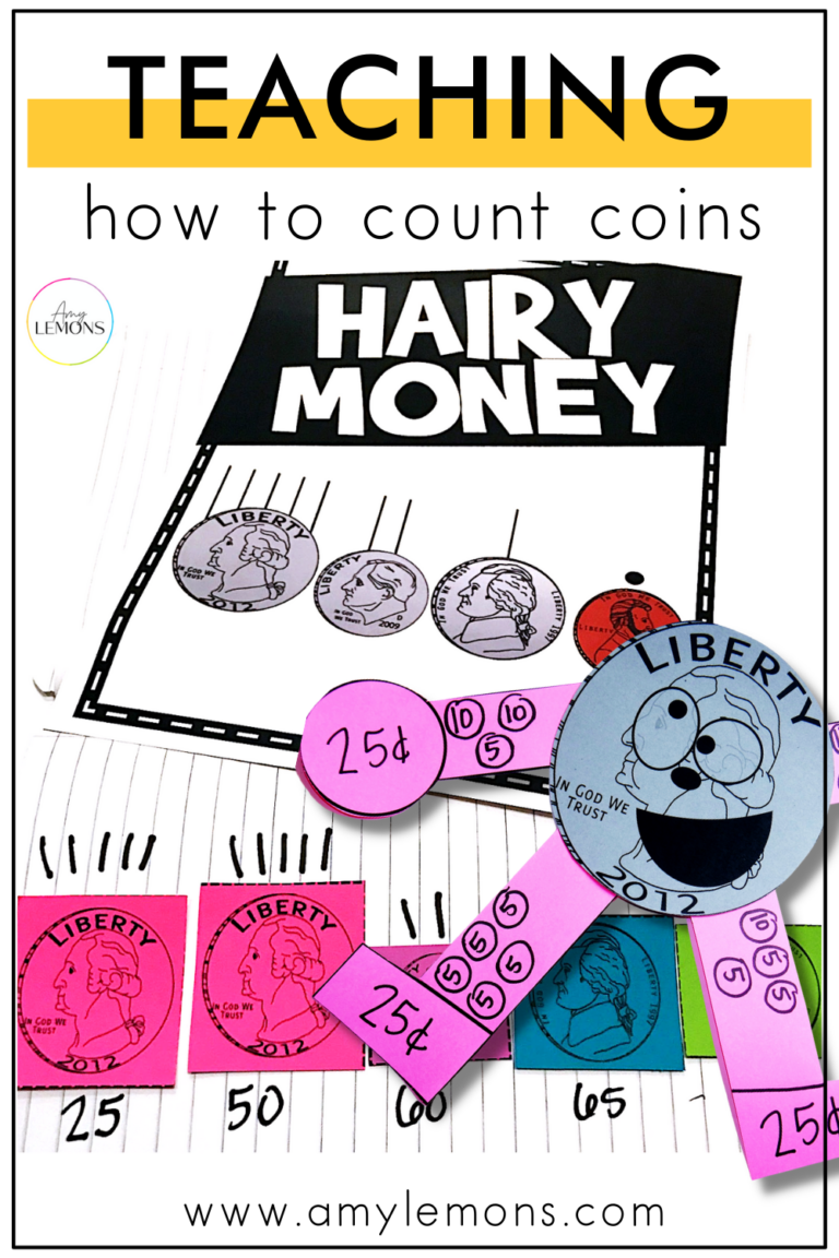 Activities for counting coins.