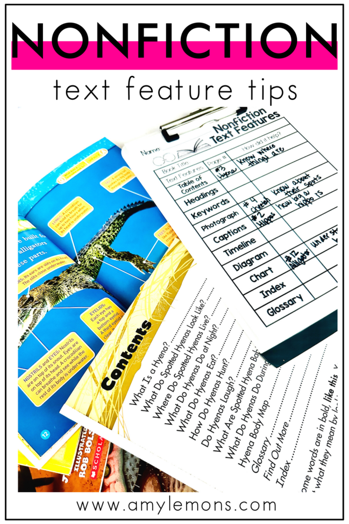 Tips to teach nonfiction text features