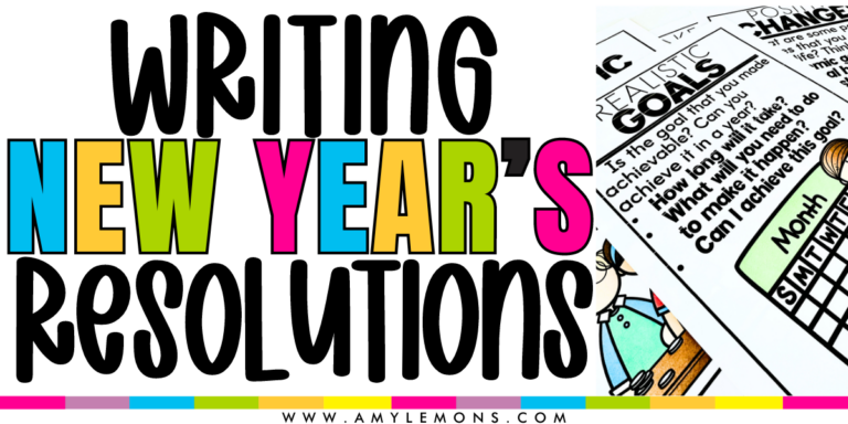 Writing New Year's Resolutions with Students - Amy Lemons