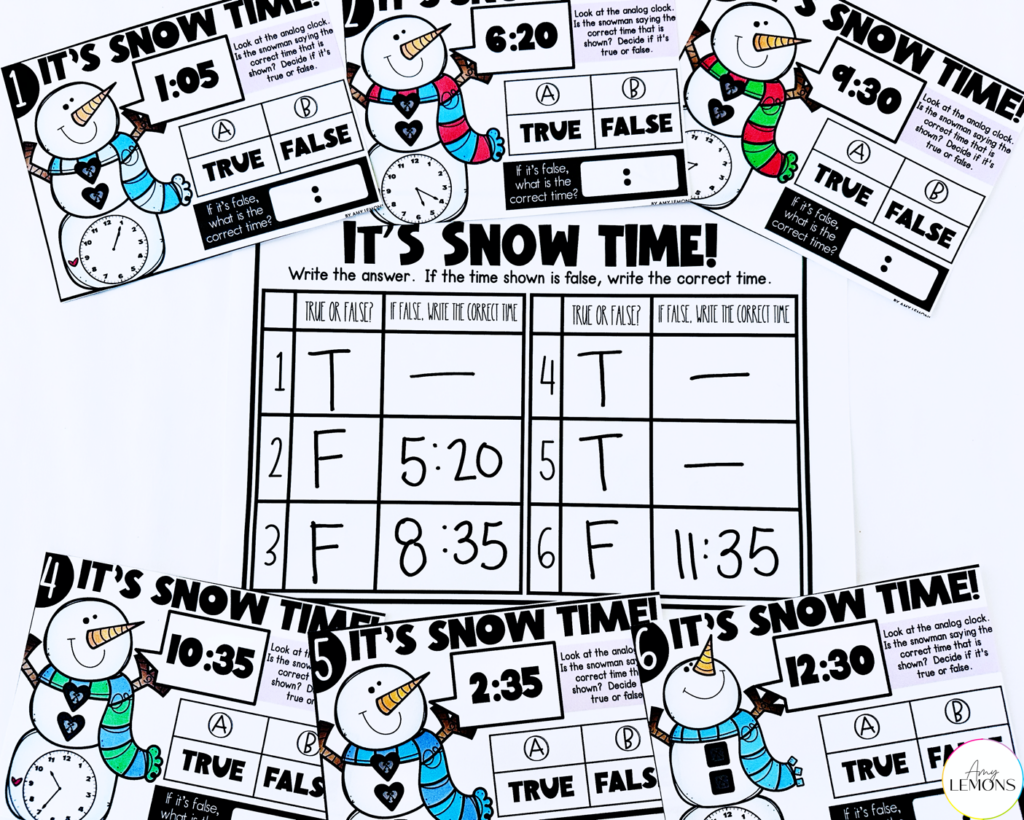 4 Snowman Math Activities