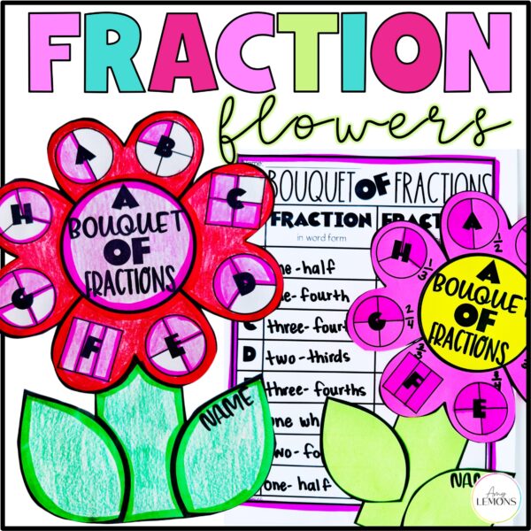 Valentine Math Craft & Fraction Activity | Valentine's Day Math Bulletin Board