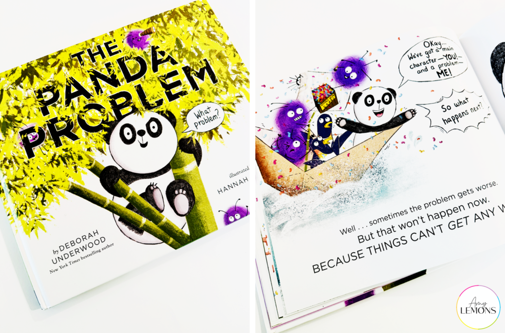 The Panda Problem book with an open page