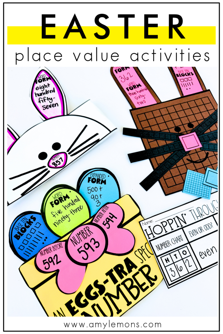 Rabbit Easter Place Value 7