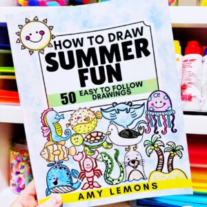 How to Draw Summer Fun with Ocean Animals for Kids: 50 Easy Step-by-Step Fun Beach Vacation & Sea Life Drawings for Beginners, Summer Activity Book for Kids Ages 5-9