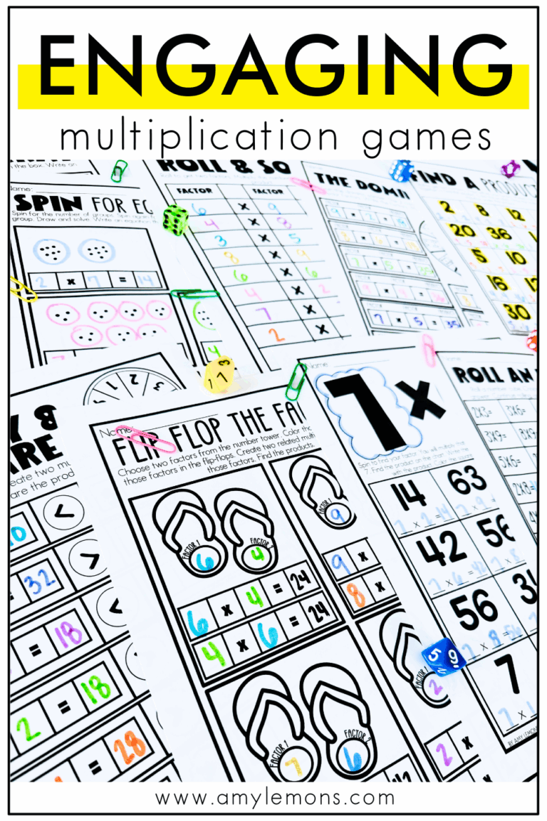6 multiplication games