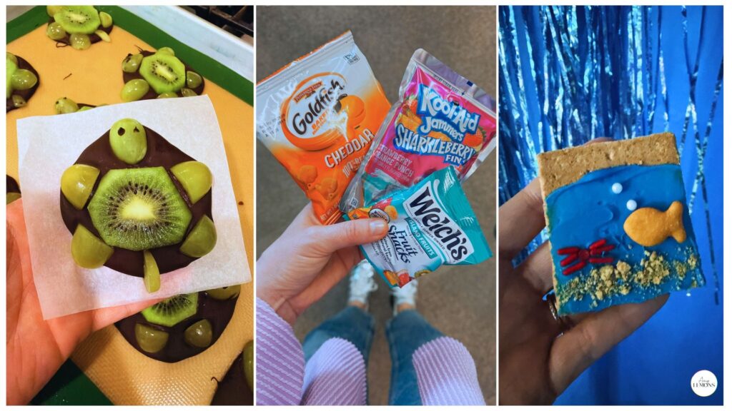 Ocean theme snacks for kids