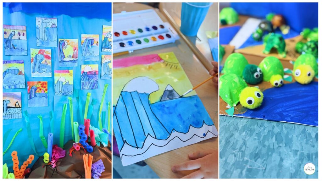 Ocean classroom theme decor and art projects