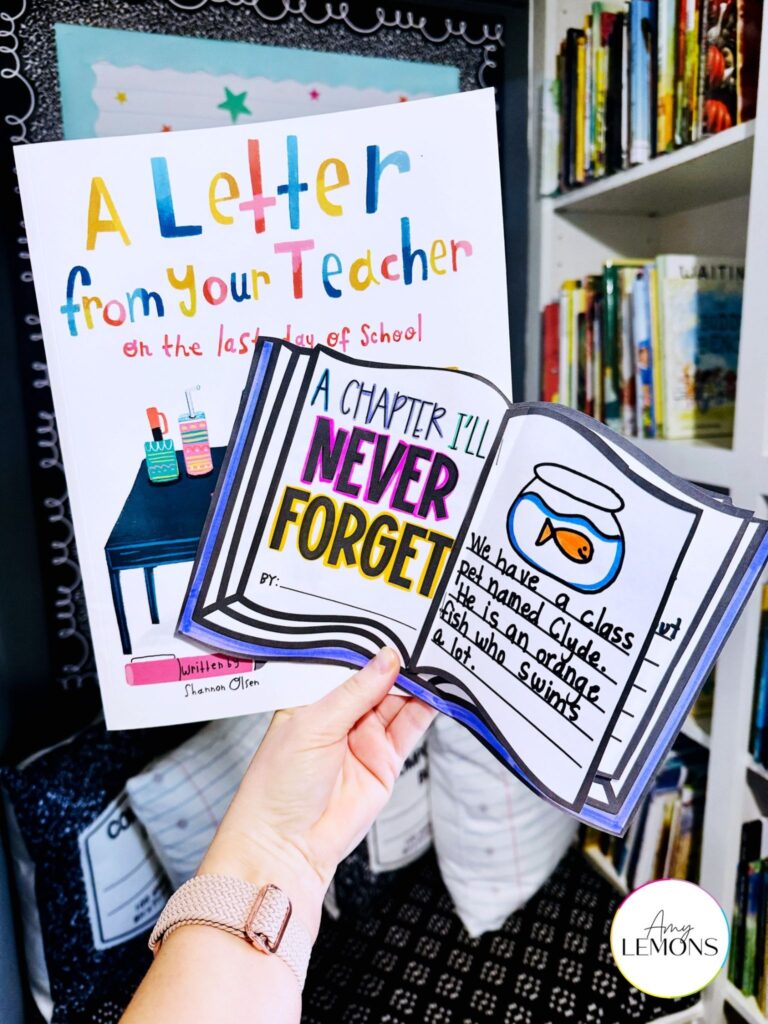 End of year crafts for capturing memory book template