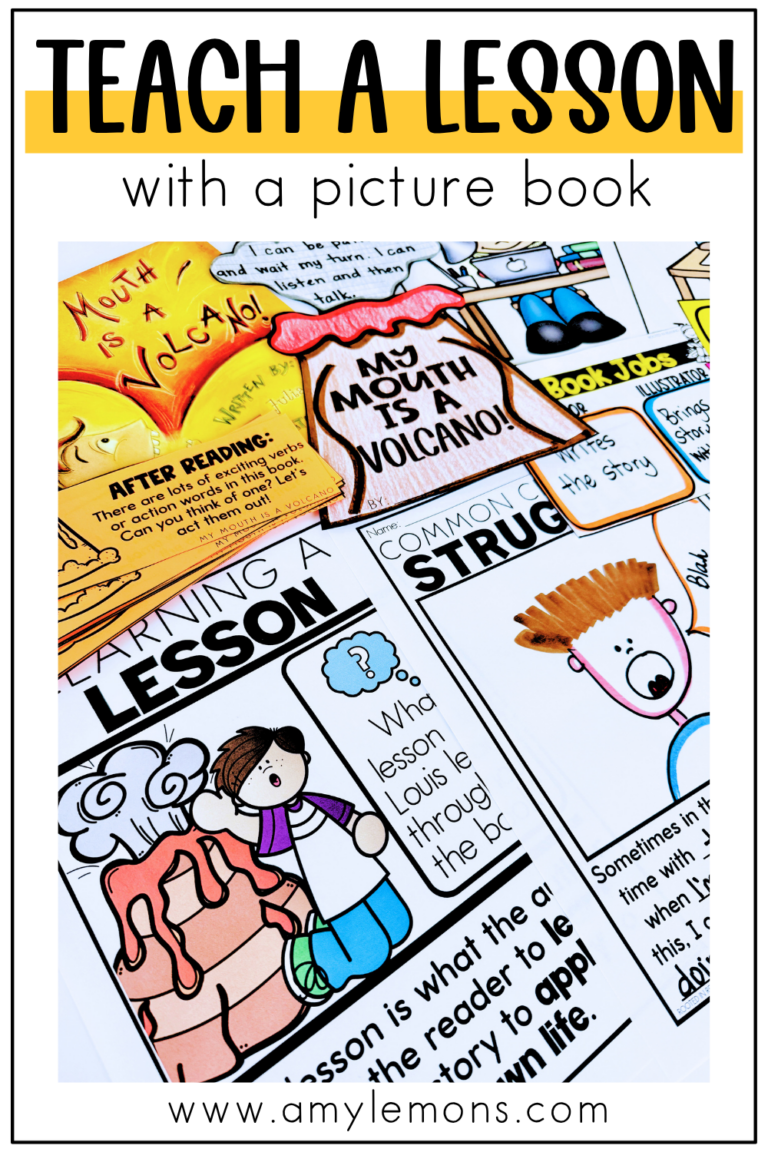 Teach a lesson with My Mouth is a Volcano book activities for elementary classrooms