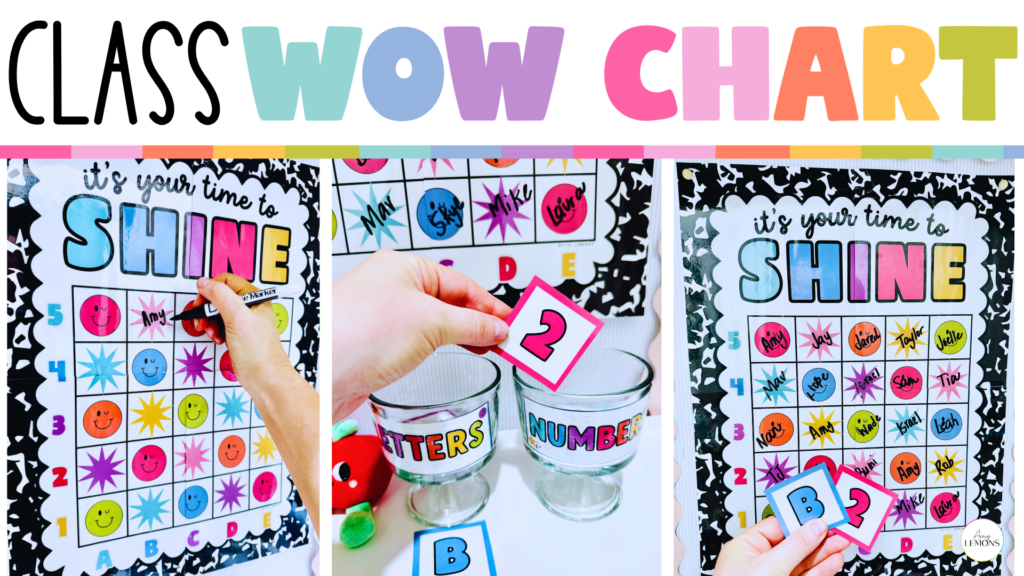 WOW Chart classroom management system for positive behavior