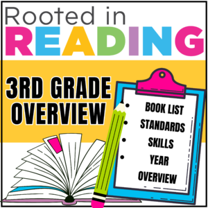 Rooted in Reading 3rd Grade: Book List, Year Overview, Binder Covers & Spines | Free