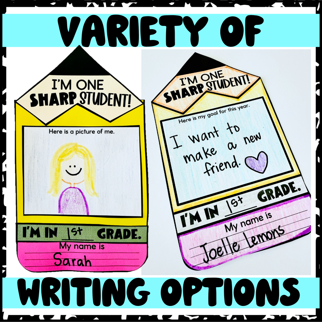 All About Me Pencil Craft | Back to School Writing Activity & One Sharp Class Bulletin Board 4 All About Me Pencil Craft | Back to School Writing Activity & One Sharp Class Bulletin Board - Image 4